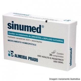 Sinumed - Auxiliar no Tratamento de Sinusites e Defluxo Catarral (30 Comprimidos) - Almeida Prado