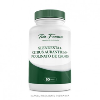 Slendesta + Citrus Aurantium + Picolinato de Cromo - Combate a Compulsão e Auxilia na Queima de Gordura (60 Cps