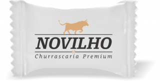 Balas de Brinde Novilho Duras com Sabor de Frutas - Balinhas Personalizadas