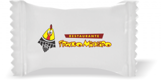 Balas de Brinde Frango Mineiro Duras com Sabor de Frutas - Balinhas Personalizadas