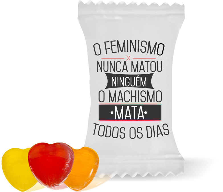Balas de Brinde Modelo Frase 