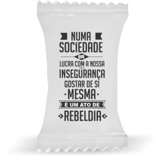 Balas de Brinde Modelo Frase 