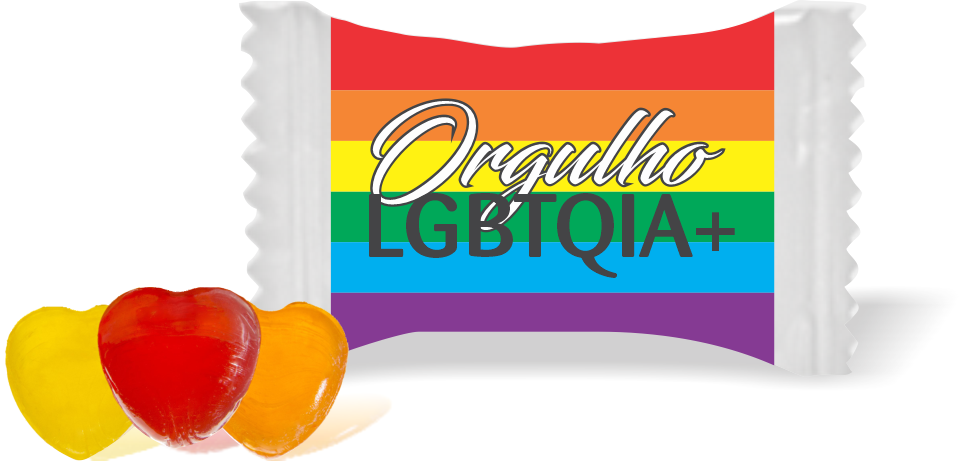 Balas de Brinde Modelo Frase 