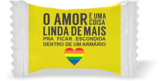 Balas de Brinde Modelo Frase 