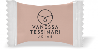 Balas de Brinde Vanessa Tesinari Duras com Sabor de Frutas - Balinhas Personalizadas