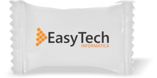 Balas de Brinde Easy Tech Duras com Sabor de Frutas - Balinhas Personalizadas