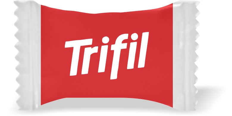 Balas de Brinde Trifil Duras com Sabor de Frutas - Balinhas Personalizadas