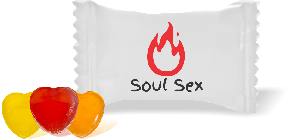 Balas de Brinde Soul Sex Duras com Sabor de Frutas - Balinhas Personalizadas