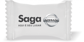 Balas de Brinde NISSAN Duras com Sabor de Frutas - Balinhas Personalizadas