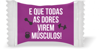 Balas de Brinde Modelo  Frase 