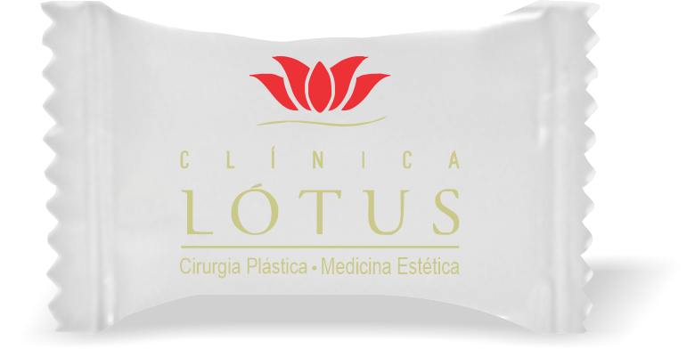 Balas de Brinde Clínica Lotus Duras com Sabor de Frutas - Balinhas Personalizadas
