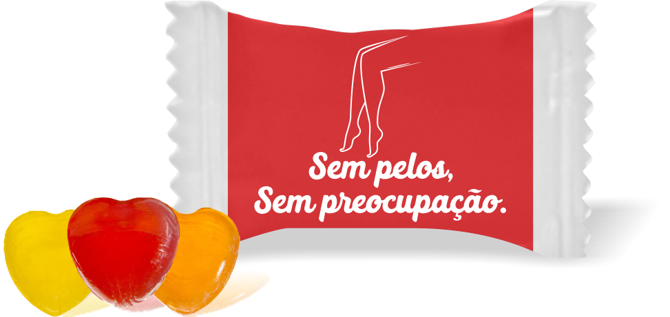 Balas de Brinde Modelo Frase 