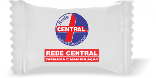 Balas de Brinde Rede Central Duras com Sabor de Frutas - Balinhas Personalizadas