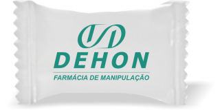 Balas de Brinde DEHON Duras com Sabor de Frutas - Balinhas Personalizadas