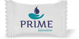 Balas de Brinde PRIME Laboratório Duras com Sabor de Frutas - Balinhas Personalizadas