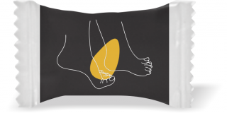 Balas de Brinde Pedra Fundo Preto Duras com Sabor de Frutas - Balinhas Personalizadas