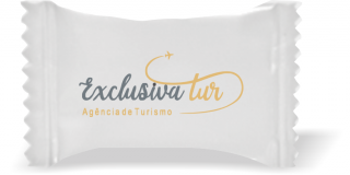 Balas de Brinde Exclusiva tur Duras com Sabor de Frutas - Balinhas Personalizadas