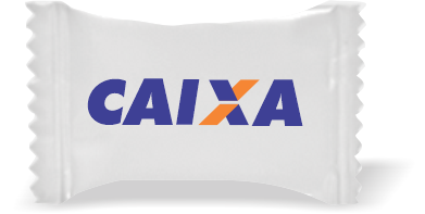 Balas de Brinde CAIXA Duras com Sabor de Frutas - Balinhas Personalizadas
