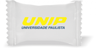 Balas de Brinde UNIP Duras com Sabor de Frutas - Balinhas Personalizadas