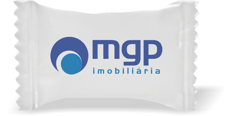 Balas de Brinde mgp Imobiliária Duras com Sabor de Frutas - Balinhas Personalizadas