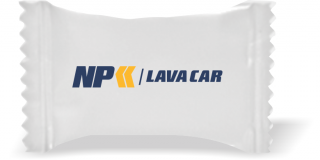 Balas de Brinde NP LAVA CAR Duras com Sabor de Frutas - Balinhas Personalizadas