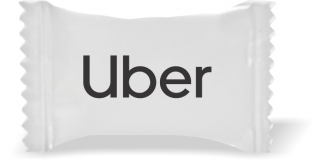 Balas de Brinde  Uber Duras com Sabor de Frutas - Balinhas Personalizadas