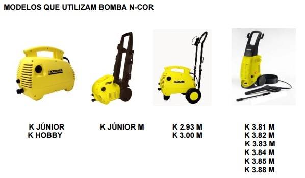 BOMBA COMPLETA N-COR KARCHER K JUNIOR K JUNIOR M K HOBBY K 2.93M K3.00M K3.65M K3.81M K3.82M K3.83M  - Mundo Azul
