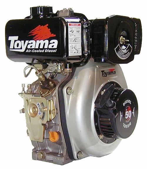 Motor TOYAMA 4.7HP diesel eixo 3/4