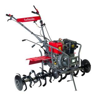 Motocultivador Branco Diesel BD 10 CV P. Elétrica com Pneu