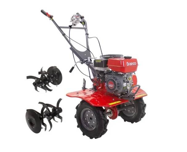 Motocultivador Tratorito Branco BTTG 6.5 a Gasolina 196cc