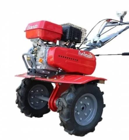 Motocultivador Tratorito Branco BTTG 6.5 a Gasolina 196cc