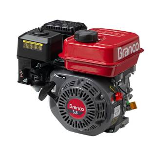 Motor Branco Gasolina B4T 5,5CV Eixo Horizontal P. Manual