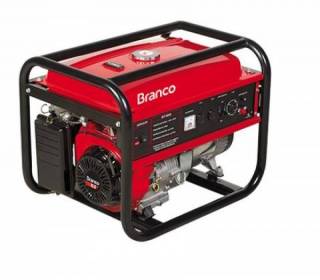 Gerador Branco Gasolina B4T 8000 E 6,5 KVA Partida Elétrica