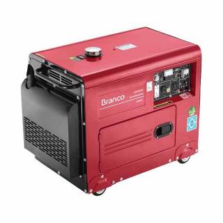 Gerador Monofásico Branco Diesel BD 6500 ES 5KVA P. Elétrica