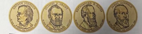 Moeda 1 Dollar Americano - Série Presidentes