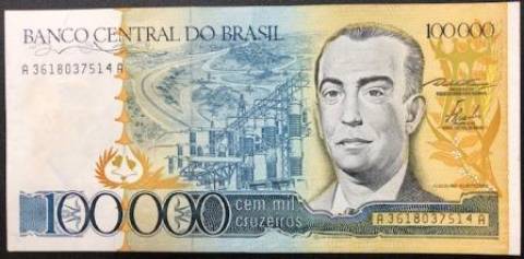 Catálogo Vieira Nº 176 - 100.000 Cruzeiros (Juscelino Kubitschek) -  Numismática Vieira