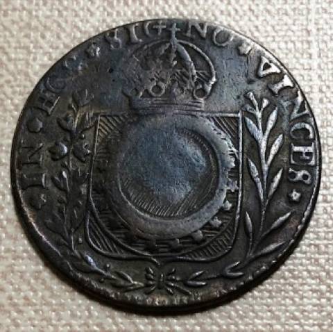 Catálogo Vieira Nº 699 40 Réis c/c 10 Réis 1829C