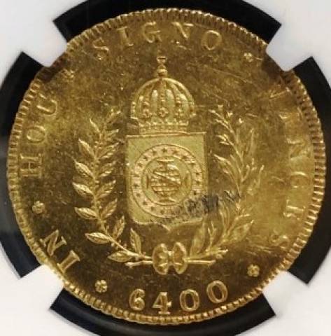 Catálogo Vieira Nº 594A 6.400 Réis 1833R 