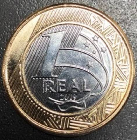 Moeda de Um Real comemorativa aos 25 Anos Plano Real 2019