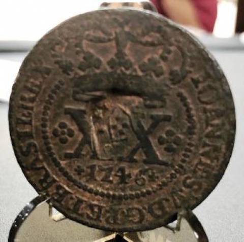 Catálogo Vieira Nº 078 XX Réis 1746 c/c Escudete 
