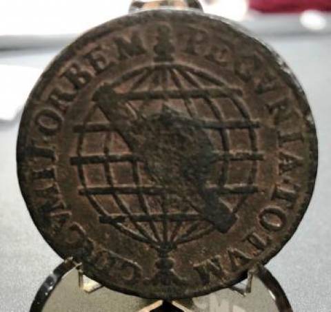 Catálogo Vieira Nº 078 XX Réis 1746 c/c Escudete 