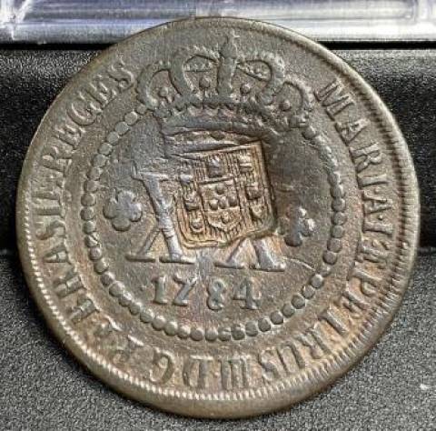 Catálogo Vieira Nº 277 - XXRéis c/c Escudete 1784