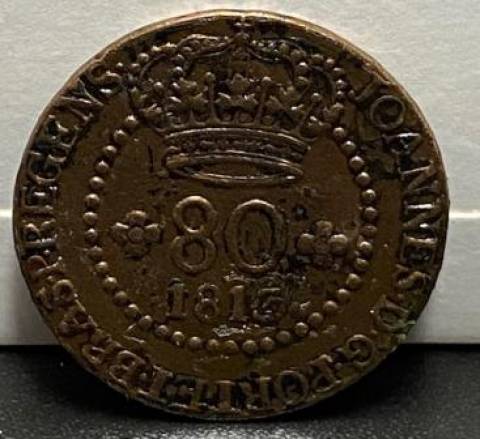 Catálogo vieira Nº 441 - 80 Réis 1813R