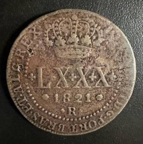 Catálogo Vieira Nº 464 - LXXX Réis 1821R