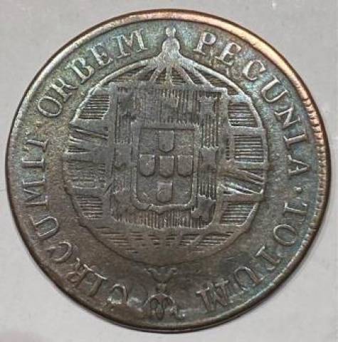 Catálogo vieira Nº 537 - 80 Réis 1820