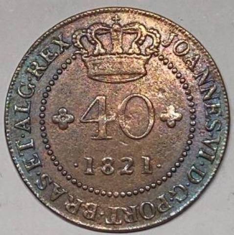 Catálogo vieira Nº 540 - 40 Réis 1821