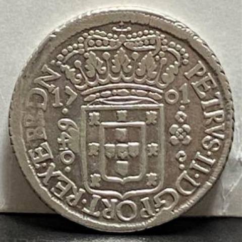 Catálogo Vieira Nº 038 - 640 Réis 1701P PETRVS