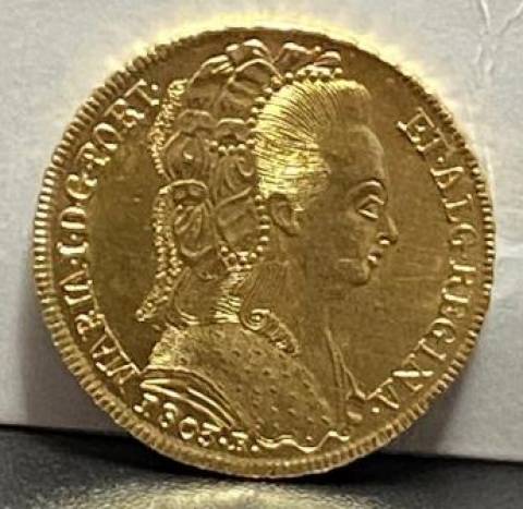 Catálogo Vieira Nº 492 - 6.400 Réis 1803R 