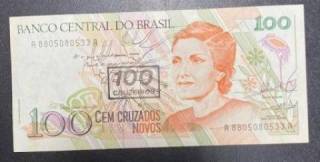Catálogo Vieira Nº 211 100 Cruzados novos C/C de 100 Cruzeiros