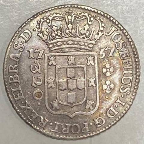 Catálogo Vieira Nº 081 - 320 réis 1757B